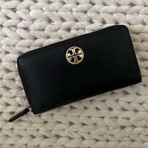 Authentic TB Black Zippy Wallet